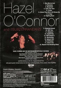 DVD Hazel O&#039;Connor and the Subterraneans