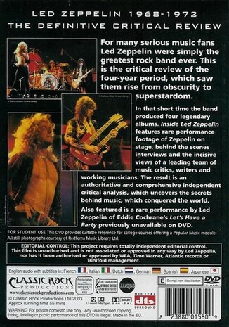 DVD Inside - Led Zeppelin 68 -72