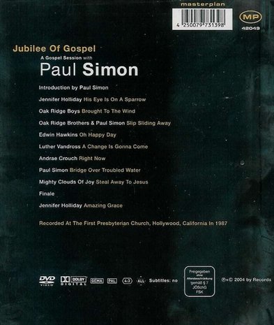 Paul Simon - Jubilee of gospel