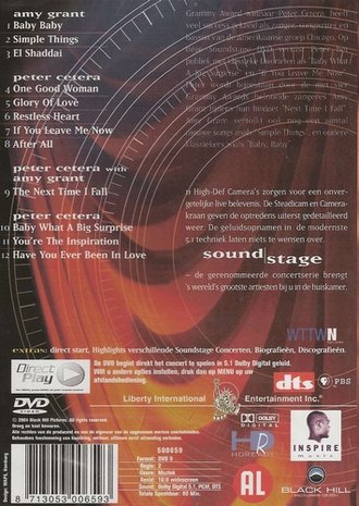 Peter Cetera - Soundstage DVD live