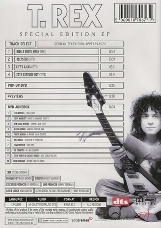 Muziek DVD - T Rex Special Edition EP