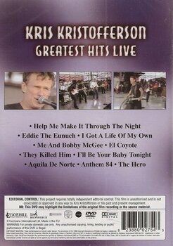 Muziek DVD - Kris Kristofferson Greatest Hits Live